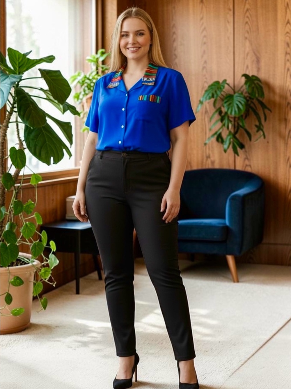 True Vintage Maggie Sweet Retro Top, 2X/3X